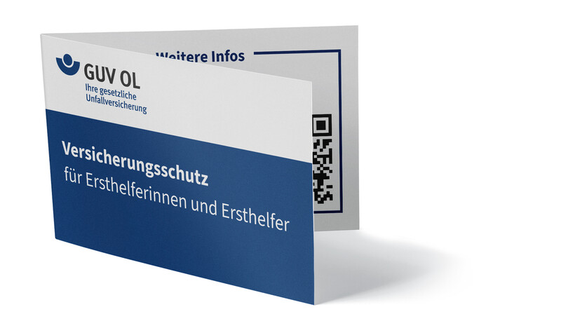 Karte für Ersthelfende des GUV OL