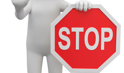 Stoppschild Männchen