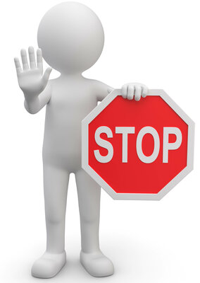 Stoppschild Männchen