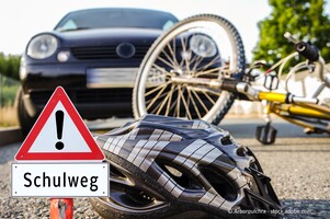 Unfall mit Fahrrad und Auto