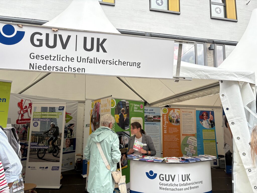 Fragen und Antworten für alle Besucherinnen und Besucher am Stand der öffentlichen Unfallversicherungsträger Niedersachsens