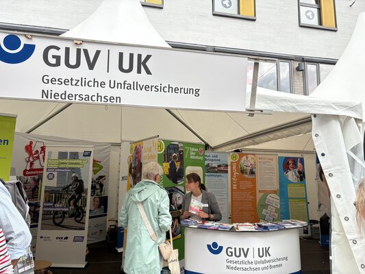 Fragen und Antworten für alle Besucherinnen und Besucher am Stand der öffentlichen Unfallversicherungsträger Niedersachsens
