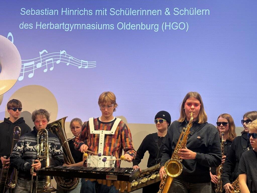 Auftritt der Marching Band des Herbartgymnasiums 