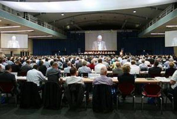 Foto von der Mitgliederversammlung des Niedersächsischen Städte- und Gemeindebundes Nummer 1