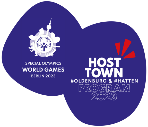 Offizielles Host Town 2023 Logo Oldenburg und Hatten