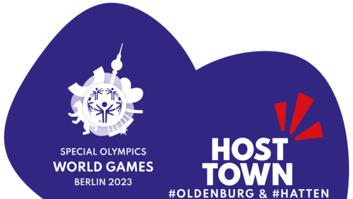 Offizielles Host Town 2023 Logo Oldenburg und Hatten