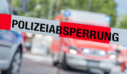 Polizeiabsperrung