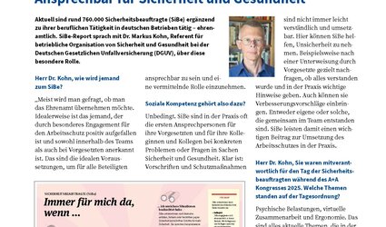 Cover SiBe-Report, Ausgabe 01/2026